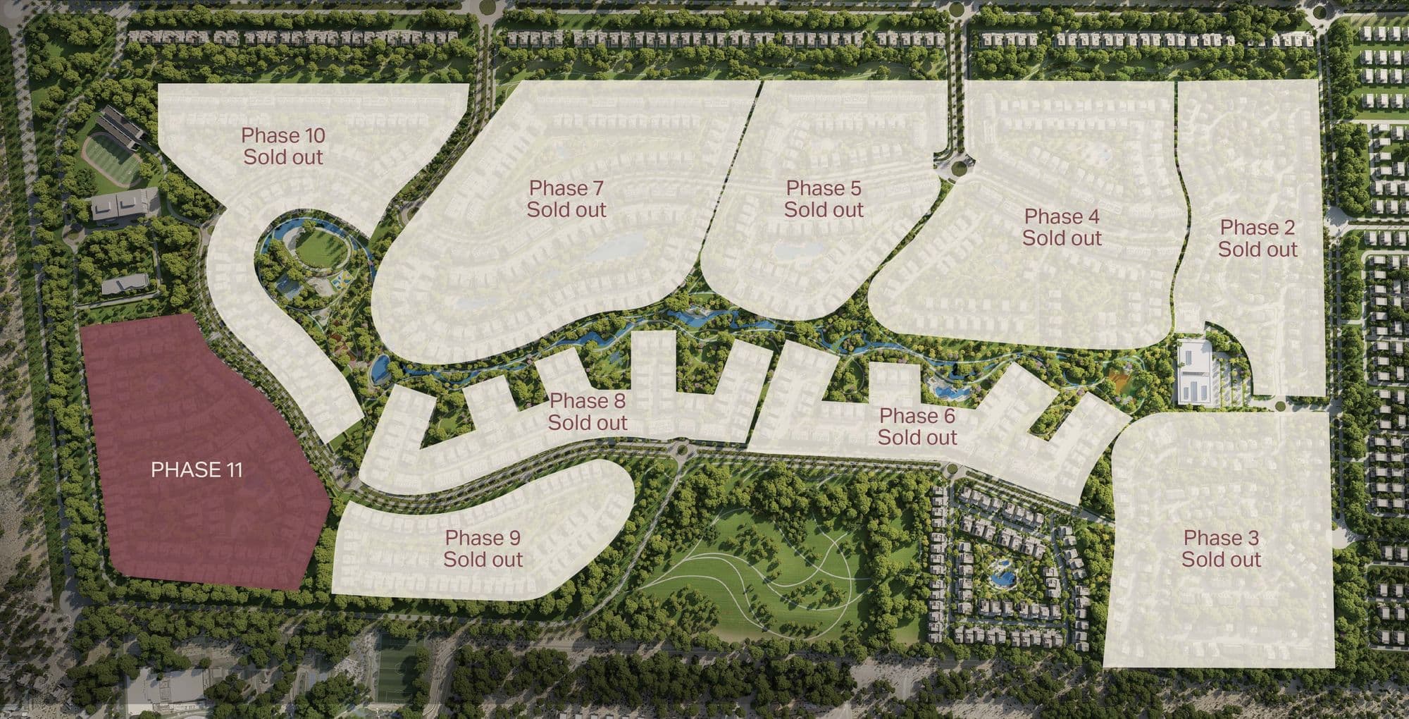 Map of Nad Al Sheba Gardens location in Dubai with highlighted landmarks around Nad Al Sheba 1